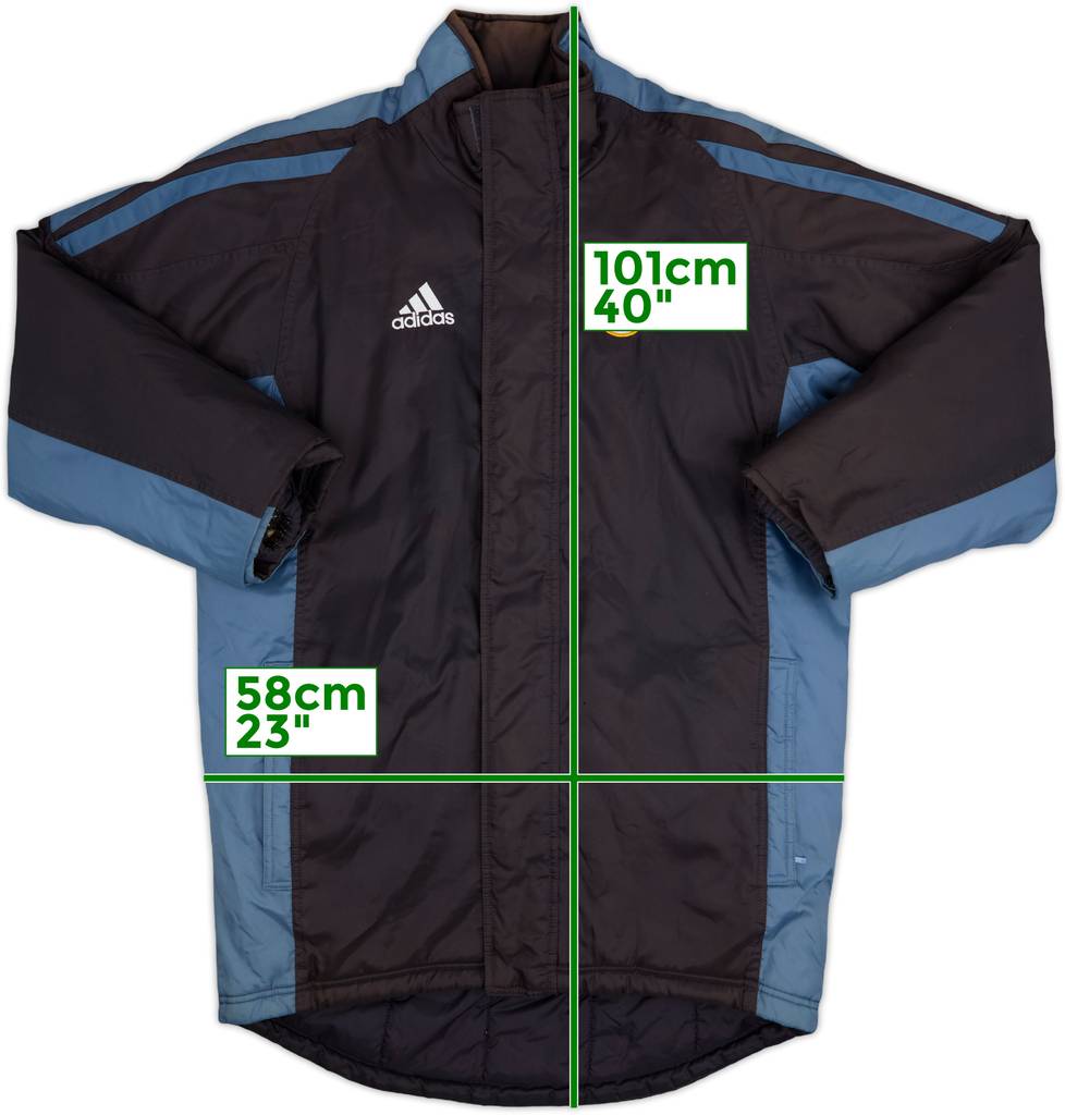 2001-02 Real Madrid adidas Padded Bench Coat - 6/10 - (S)