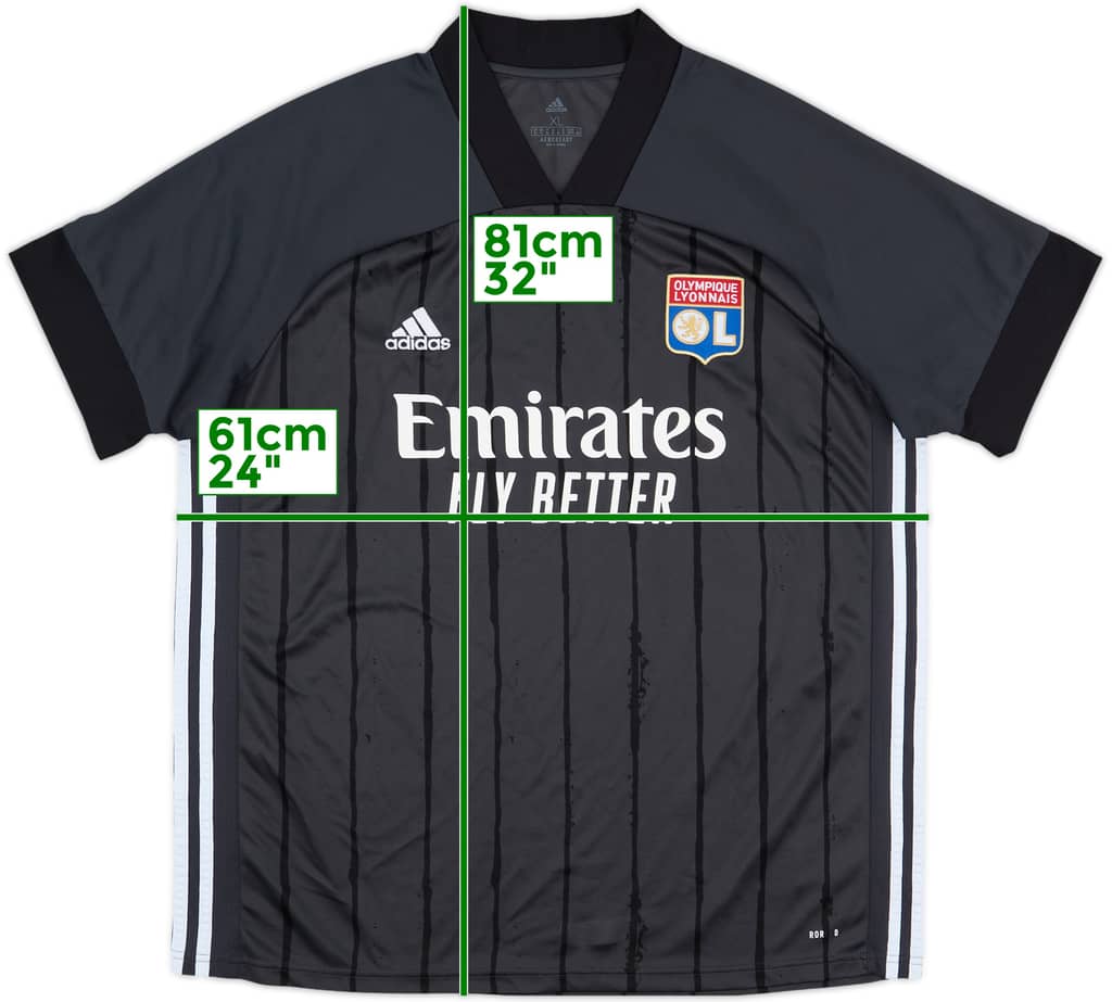 2020-21 Lyon Away Shirt - 8/10 - (XL)