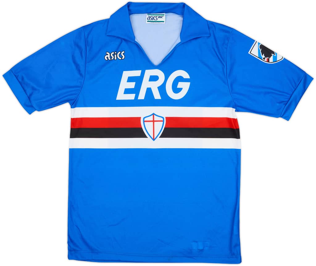 1990-92 Sampdoria Home Shirt #8 - 9/10 - (M)