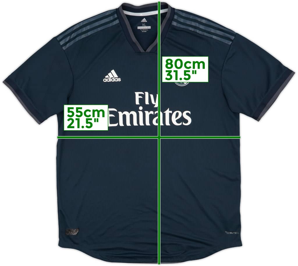 2018-19 Real Madrid Authentic Away Shirt - 9/10 - (XL)