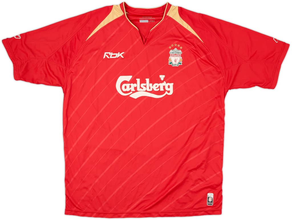 2005-06 Liverpool CL Home Shirt - 5/10 - (XL)
