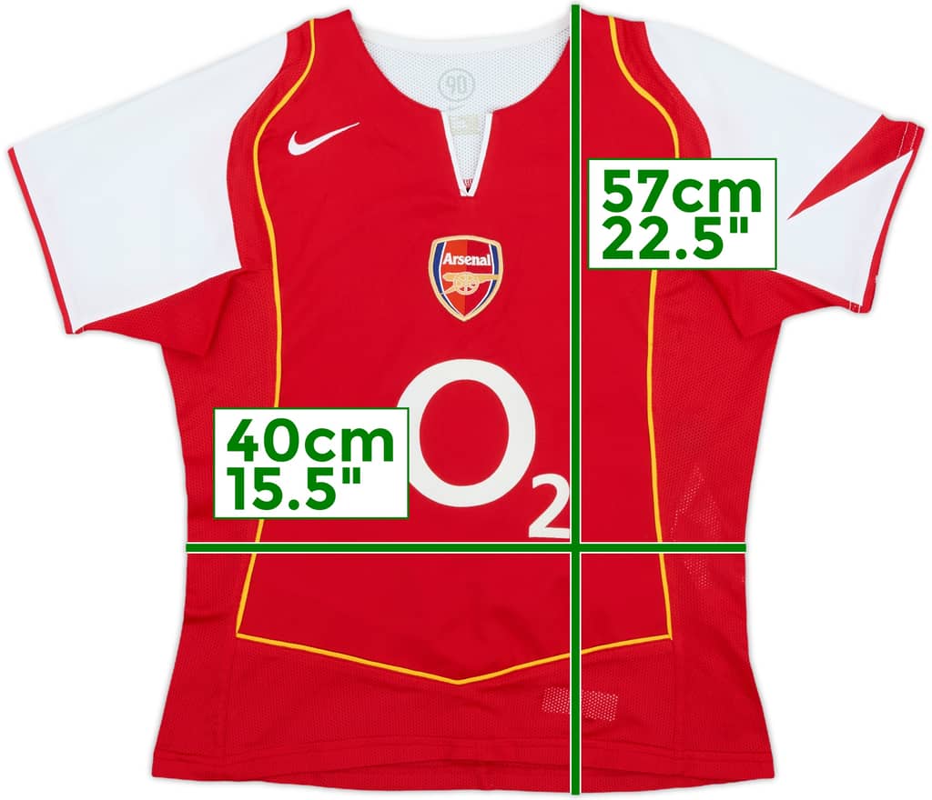 2004-05 Arsenal Home Shirt - 9/10 - (Women's S)