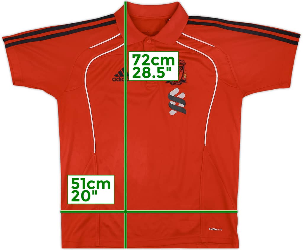 2010-11 Liverpool adidas Polo Shirt - 8/10 - (S)