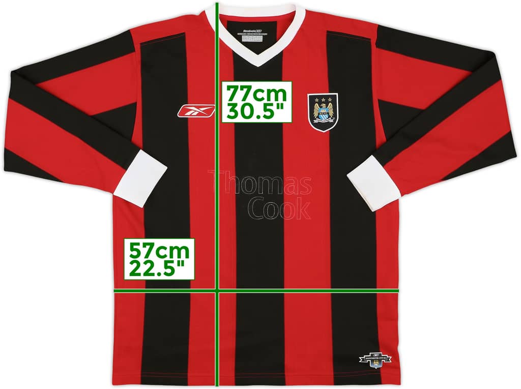 2003-04 Manchester City Away L/S Shirt - 3/10 - (L)