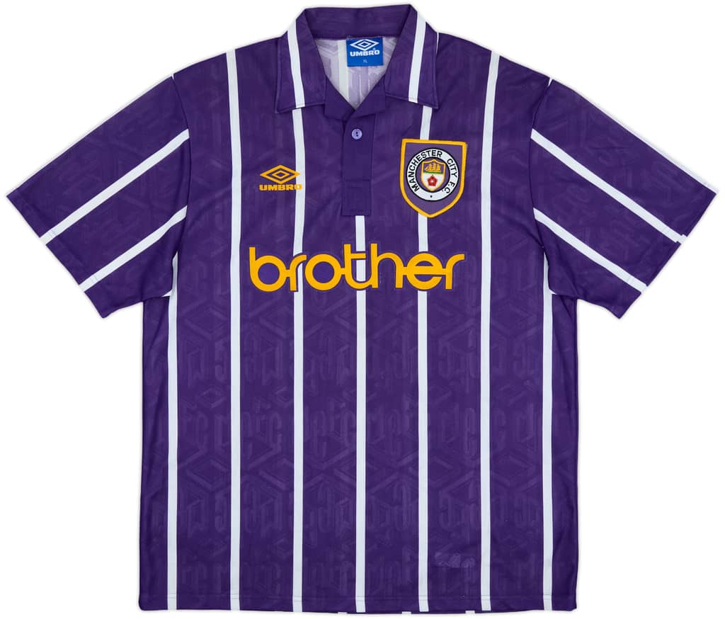 1993-94 Manchester City Away Shirt - 10/10 - (XL)