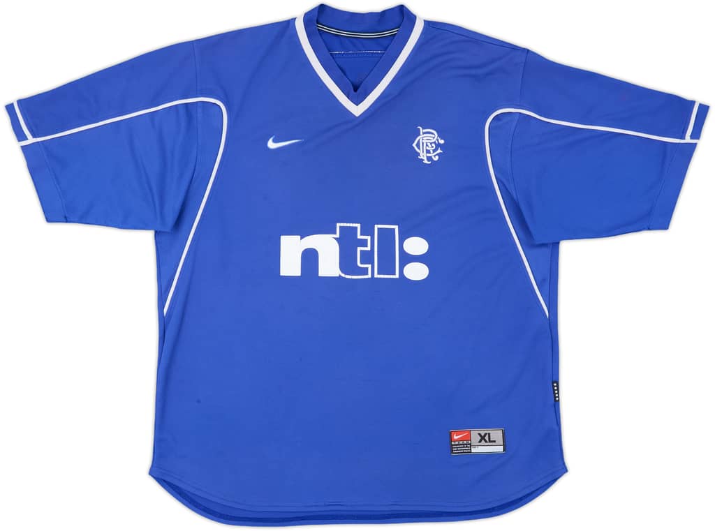 1999-01 Rangers Home Shirt - 5/10 - (XL)