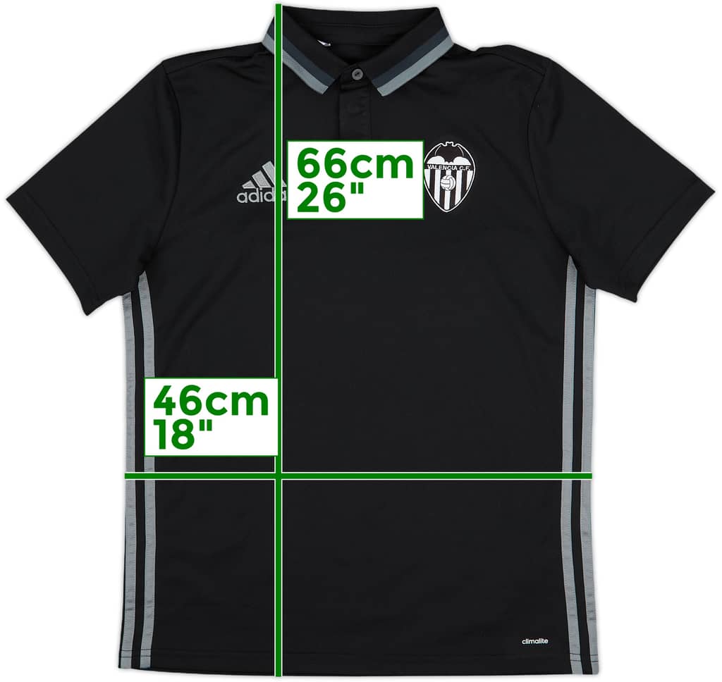 2016-17 Valencia adidas Polo Shirt - 10/10 - (L.Boys)