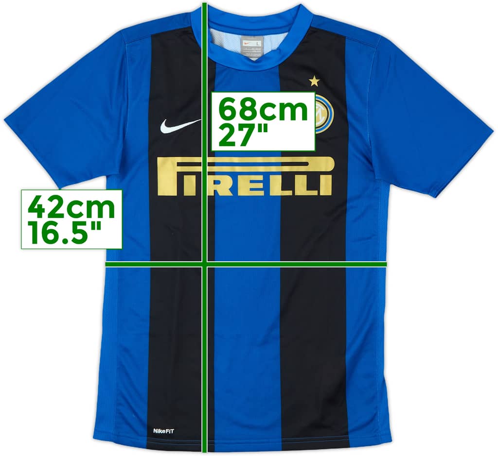 2008-09 Inter Milan Home Shirt - 9/10 - (L.Boys)