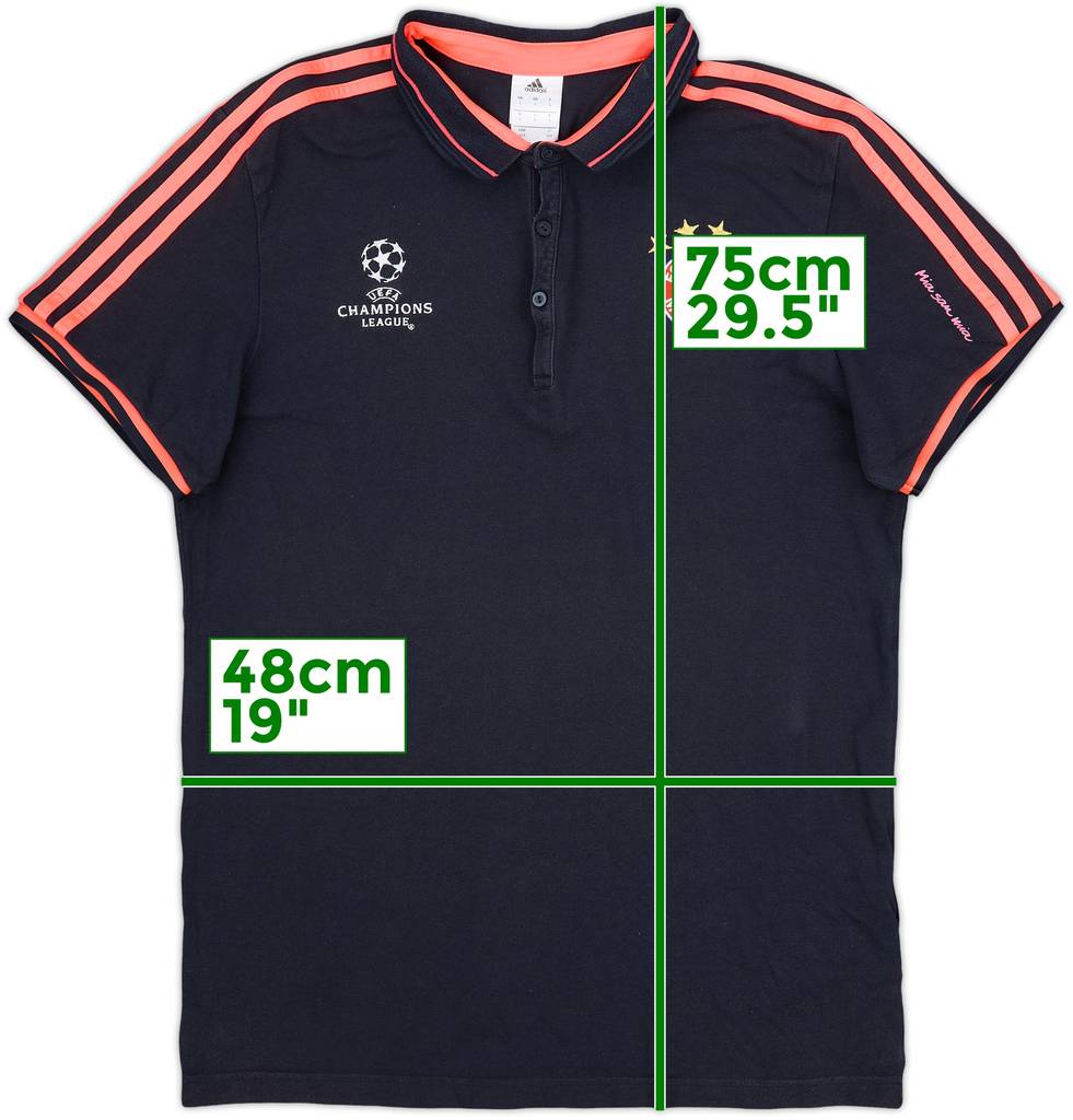 2015-16 Bayern Munich adidas CL Polo Shirt - 9/10 - (L)