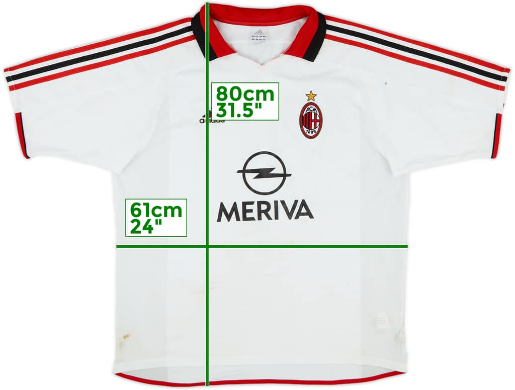 2003-04 AC Milan Away Shirt - 5/10 - (XL)
