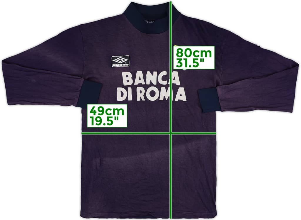 1991-92 Lazio Umbro Training L/S Shirt - 5/10 - (XL)