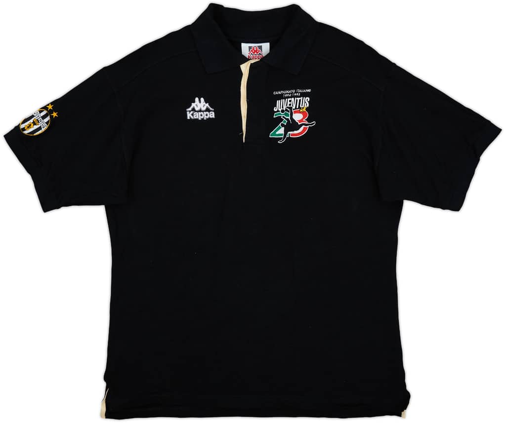 1994-95 Juventus 'Campionato Italiano' Kappa Polo Shirt - 10/10 - (L)