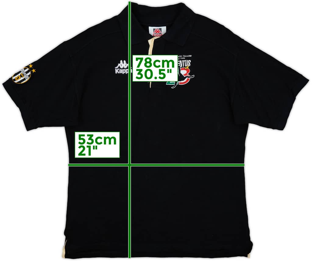 1994-95 Juventus 'Campionato Italiano' Kappa Polo Shirt - 10/10 - (L)