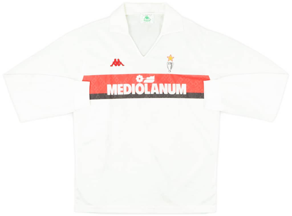 1988-89 AC Milan Away L/S Shirt - 8/10 - (L)