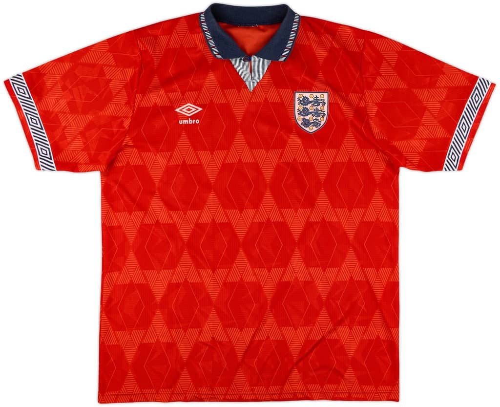 1990-93 England Away Shirt - 8/10 - (L)