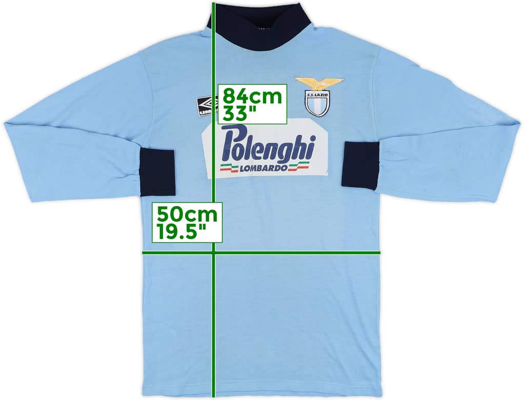 1991-92 Lazio Umbro Training L/S Shirt - 6/10 - (XL)