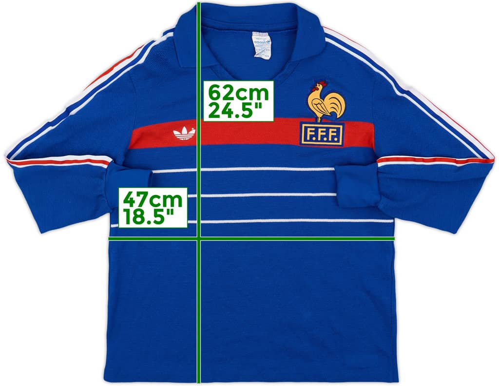 1984-85 France Home L/S Shirt - 9/10 - (M)