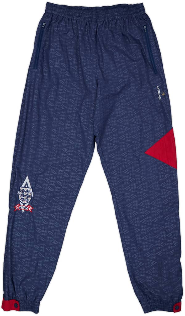 1990-92 England Umbro Track Pants/Bottoms - 7/10 - (M)