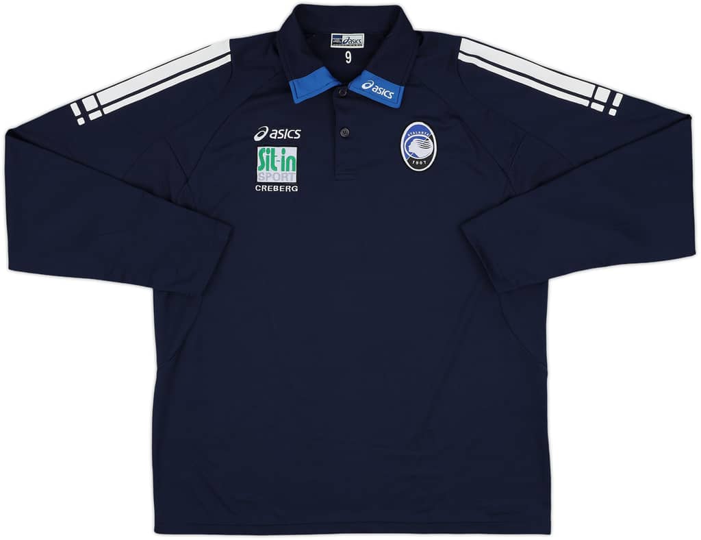 2006-07 Atalanta Player Issue Asics Training L/S Shirt #9 - 9/10 - (XL)