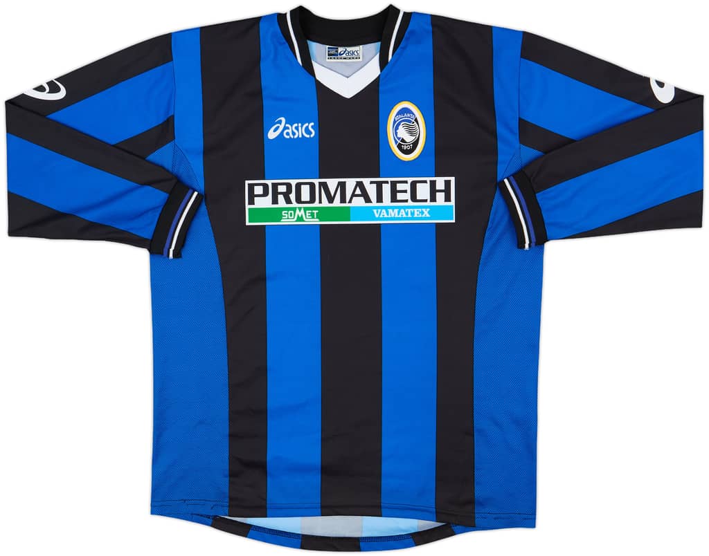 2002-03 Atalanta Home L/S Shirt - 9/10 - (L)