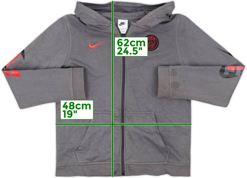 2021-22 Paris Saint-Germain Nike Travel Hooded Jacket - 5/10 - (XL.Boys)