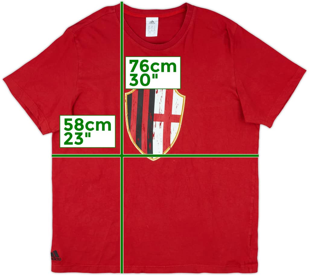 2013-14 AC Milan adidas Graphic Tee - 4/10 - (XL)