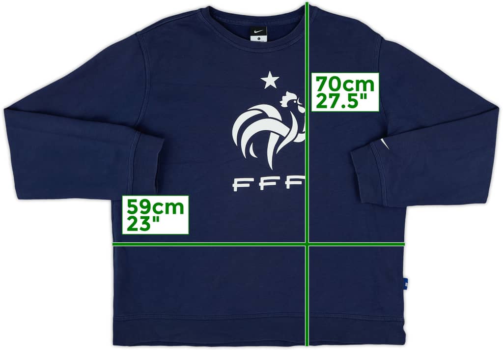 2014-15 France Nike Sweat Top - 8/10 - (L)