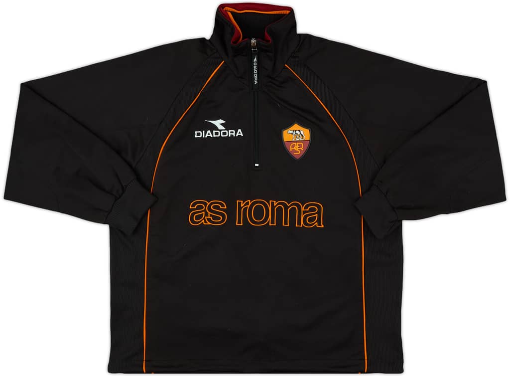 1999-00 Roma Diadora 1/4 Zip Drill Top - 8/10 - (XL)