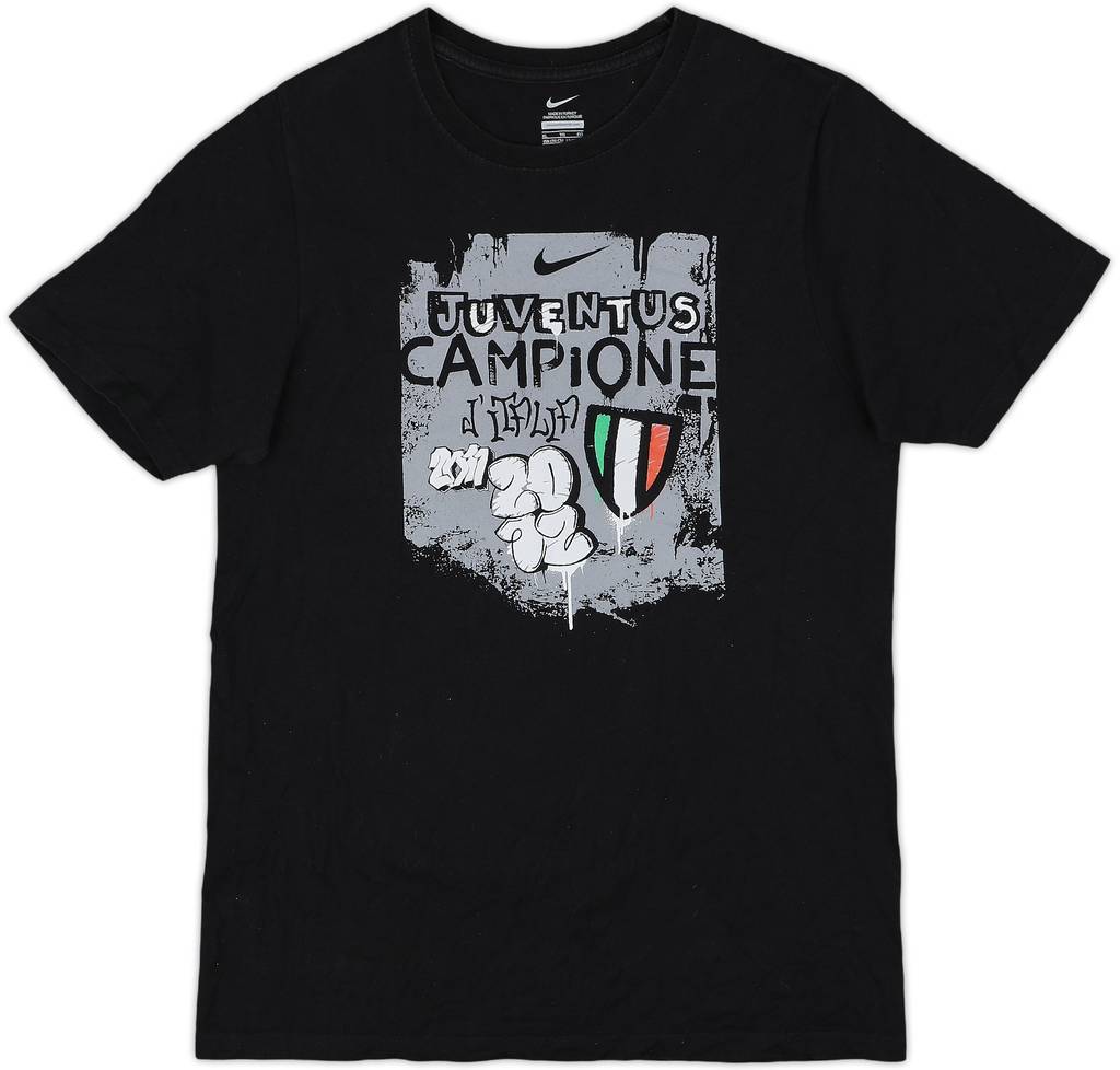 2011-12 Juventus 'Campione D'Italia' Nike Graphic Tee - 8/10 - (XL.Boys)