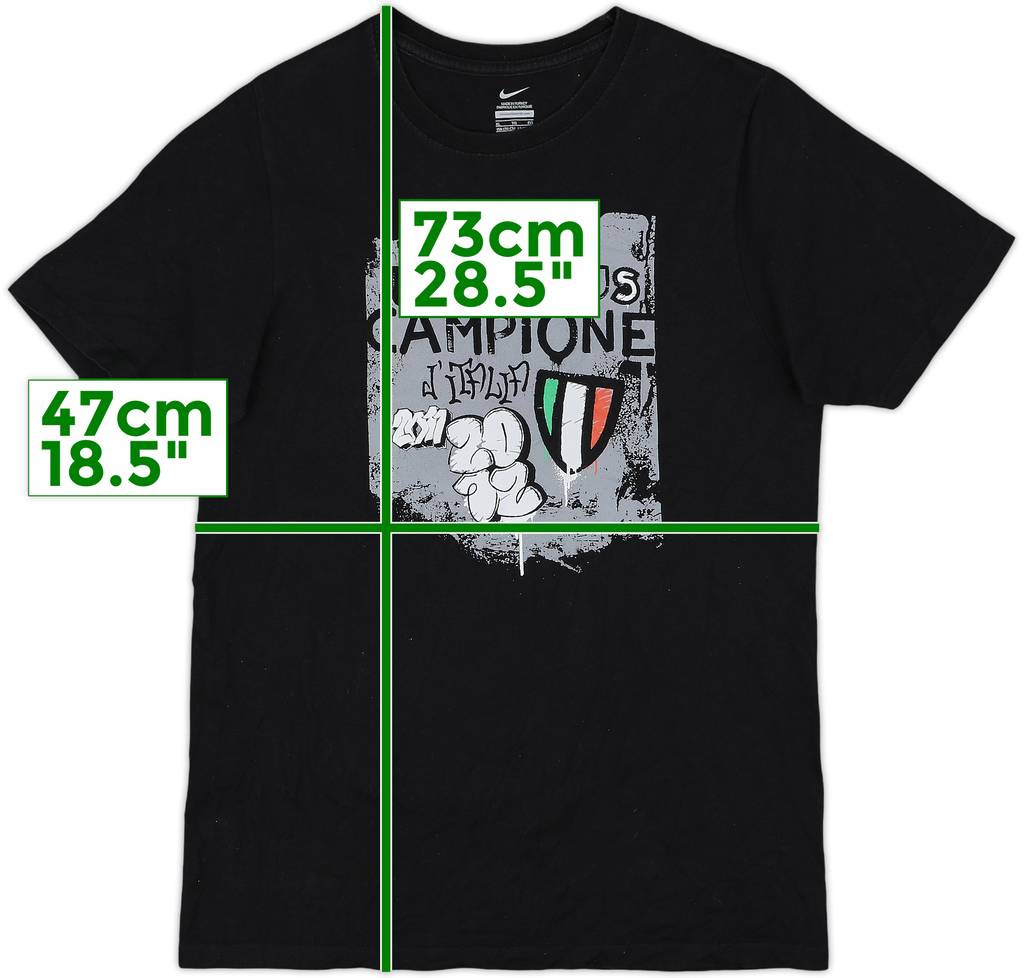 2011-12 Juventus 'Campione D'Italia' Nike Graphic Tee - 8/10 - (XL.Boys)