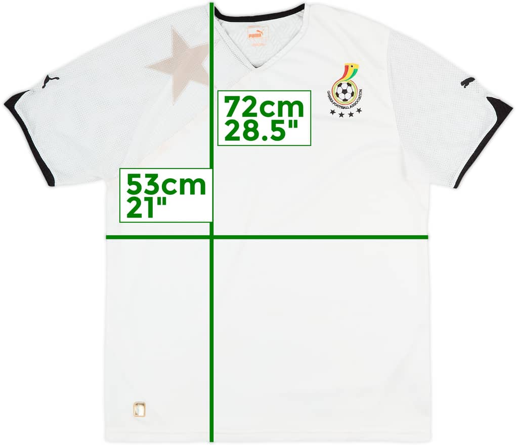2010-11 Ghana Home Shirt - 8/10 - (L)