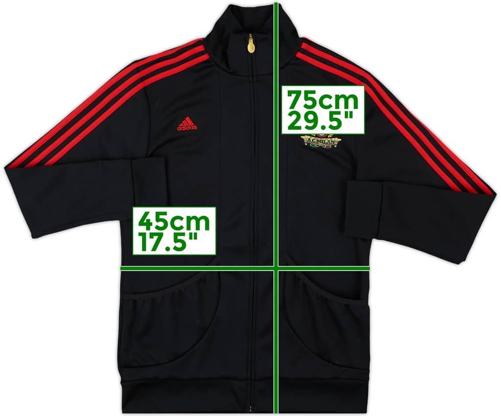 2010-11 AC Milan adidas Track Jacket - 7/10 - (L)