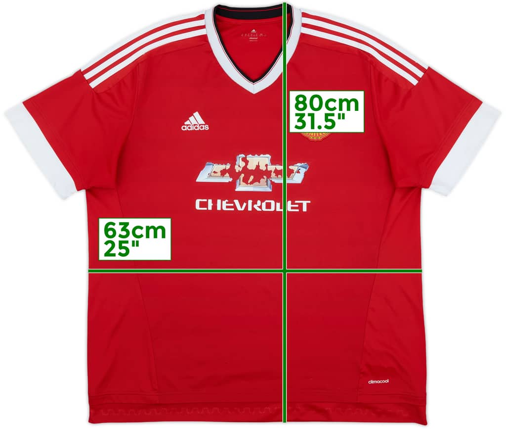 2015-16 Manchester United Home Shirt - 4/10 - (XXL)