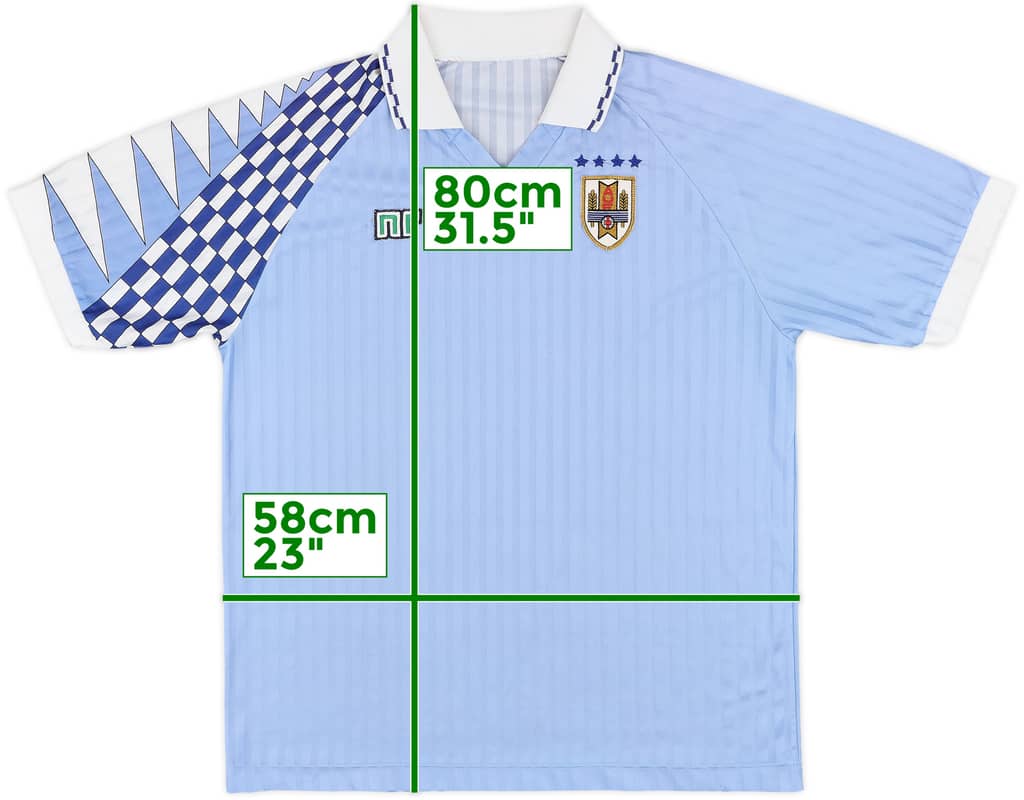 1992-95 Uruguay Home Shirt - 9/10 - (L)