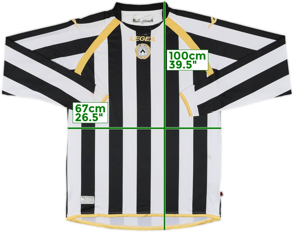 2010-11 Udinese Home L/S Shirt - 7/10 - (XXL)