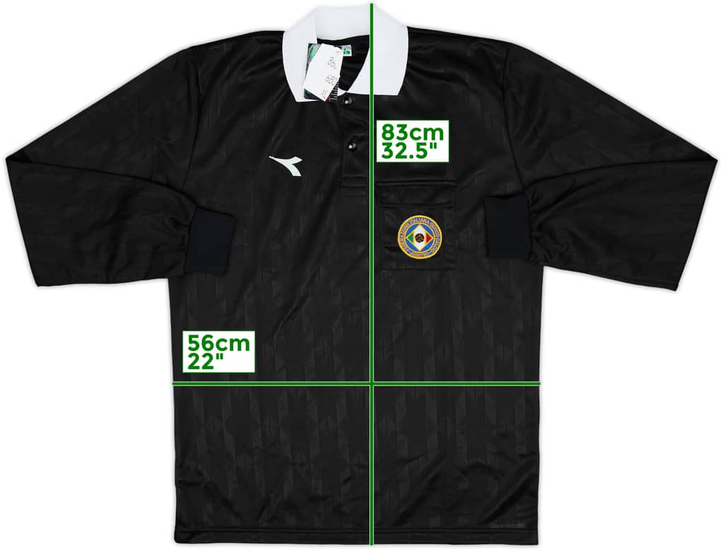 1990s Italy FIGC Diadora Referee L/S Shirt (XL)