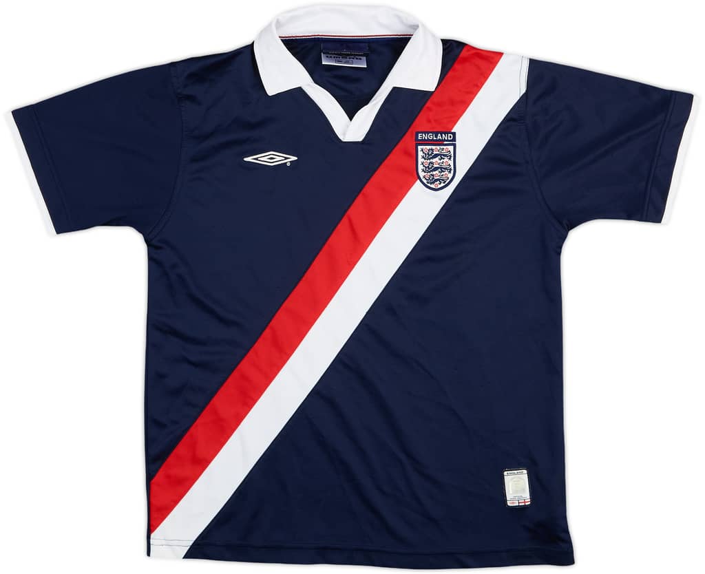 2002-04 England Umbro Training Shirt - 7/10 - (XL.Boys)