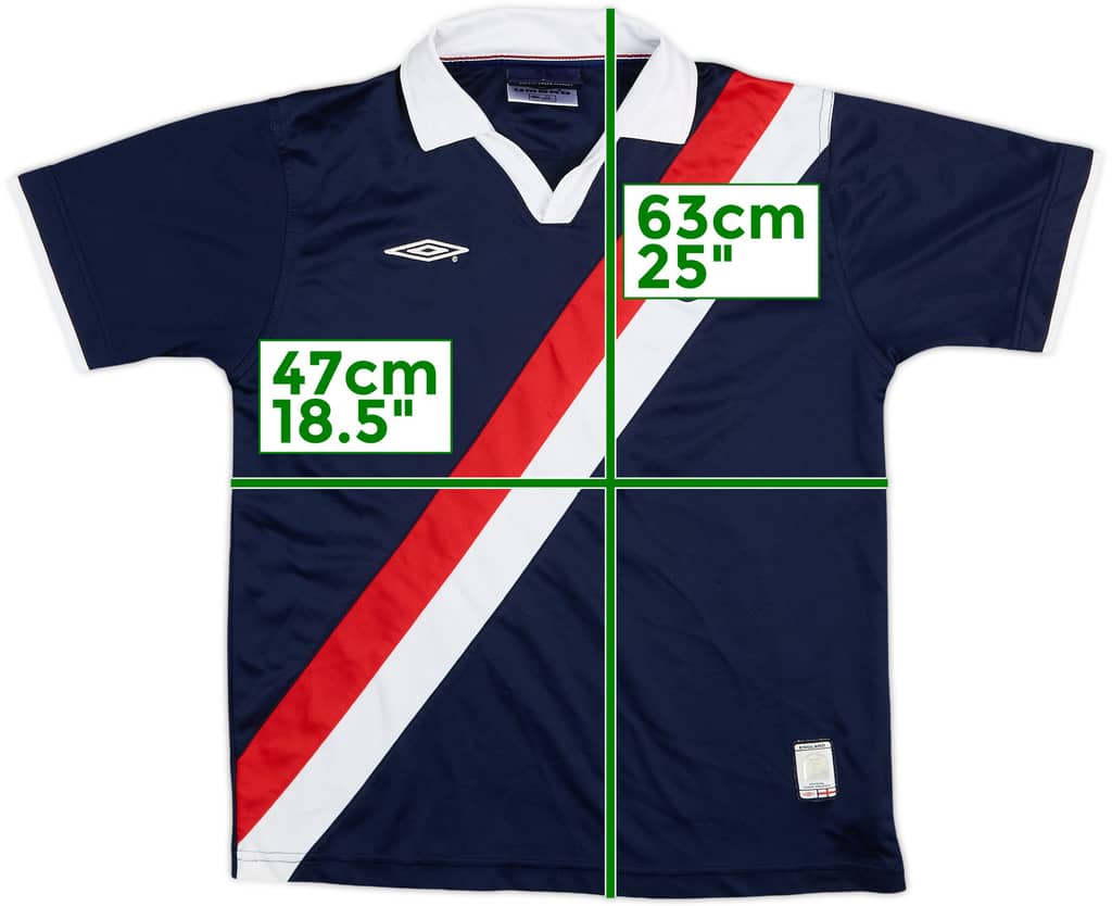 2002-04 England Umbro Training Shirt - 7/10 - (XL.Boys)