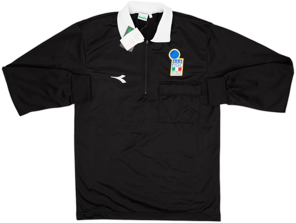 1990s Italy FIGC Diadora Referee L/S Shirt (L)