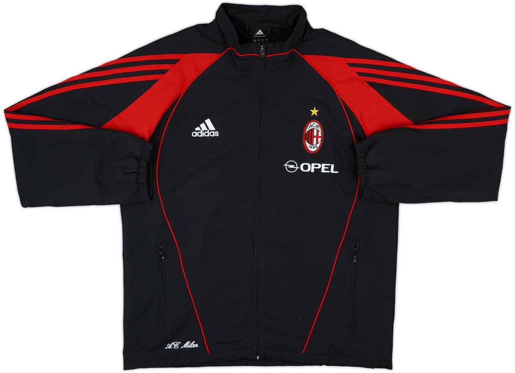 2005-06 AC Milan adidas Track Jacket - 8/10 - (L)