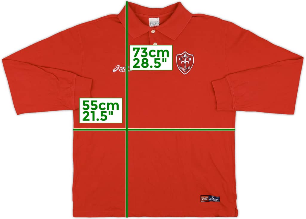 2004-06 Triestina Asics Polo L/S Shirt - 8/10 - (L)