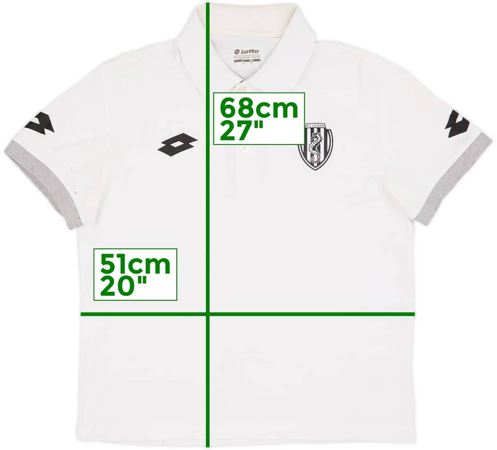 2017-18 Cesena Lotto Polo Shirt - 6/10 - (M)