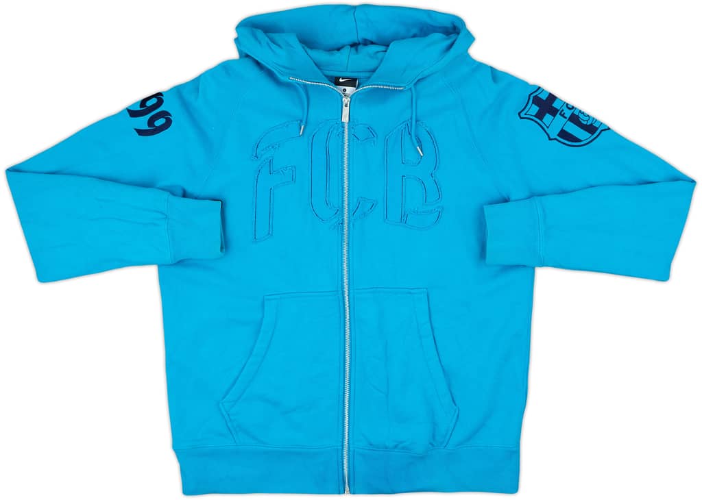 2012-13 Barcelona Nike Hooded Track Jacket - 8/10 - (L)