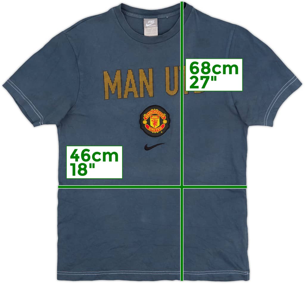 2009-10 Manchester United Nike Graphic Tee - 8/10 - (M)