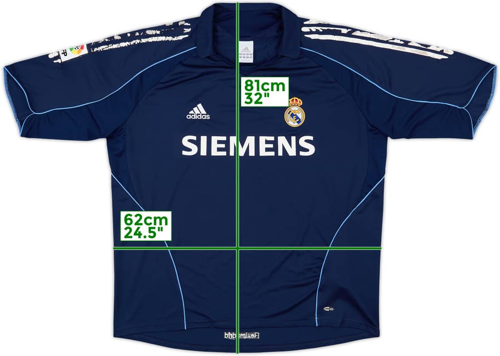 2005-06 Real Madrid Away Shirt - 4/10 - (XL)