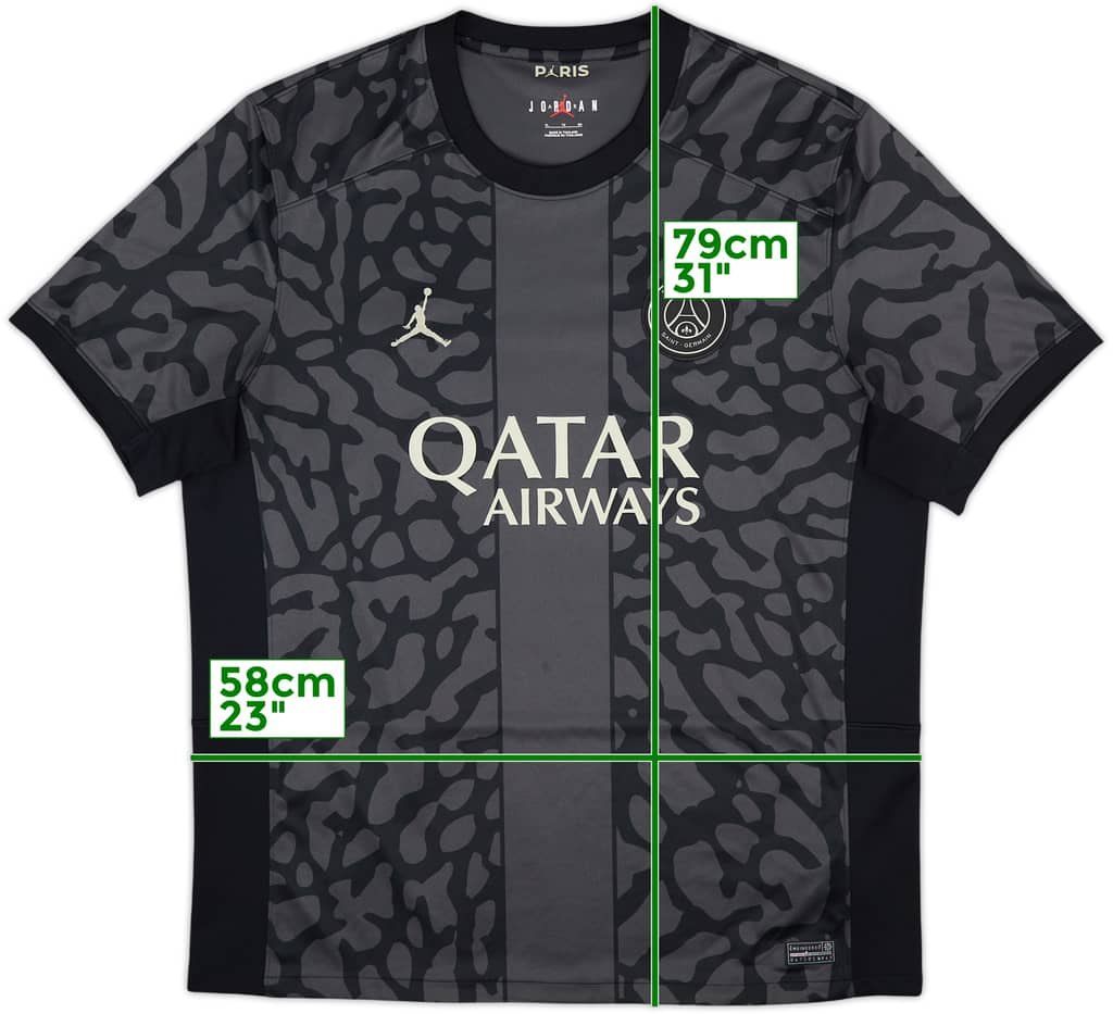 Camiseta de la tercera equipación del Paris Saint-Germain 2023-24 - 9/10 - (XL)
