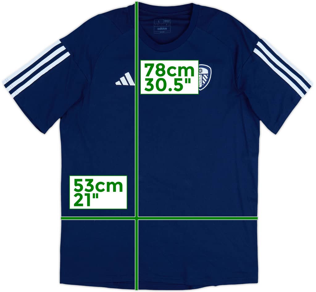 2022-23 Leeds United adidas Cotton Tee - 8/10 - (L)