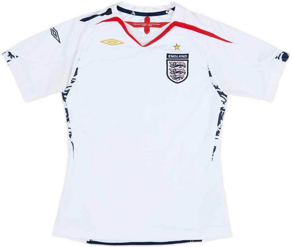 2007-09 England Home Shirt - 6/10 - (S)