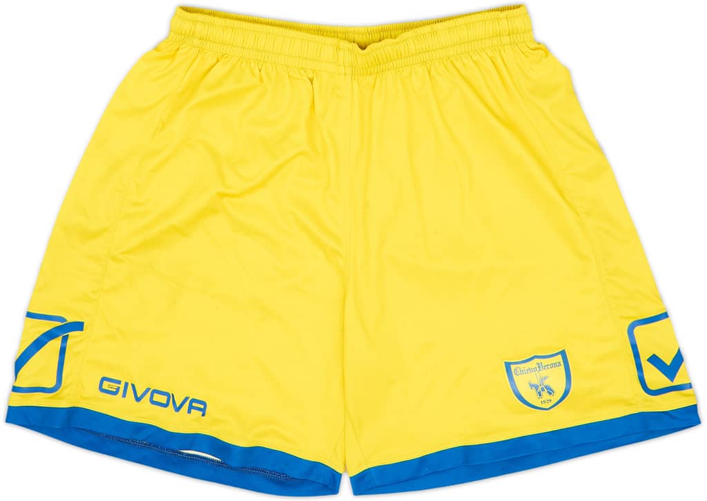 2012-13 Chievo Verona Home Shorts - 4/10 - (XL)