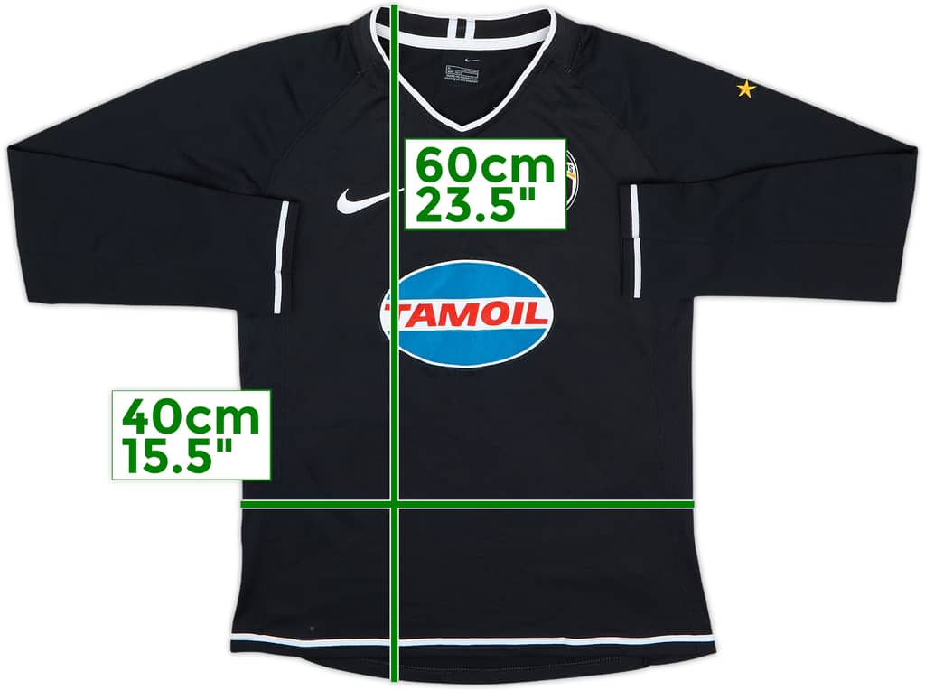 2006-07 Juventus Away L/S Shirt - 6/10 - (M.Boys)
